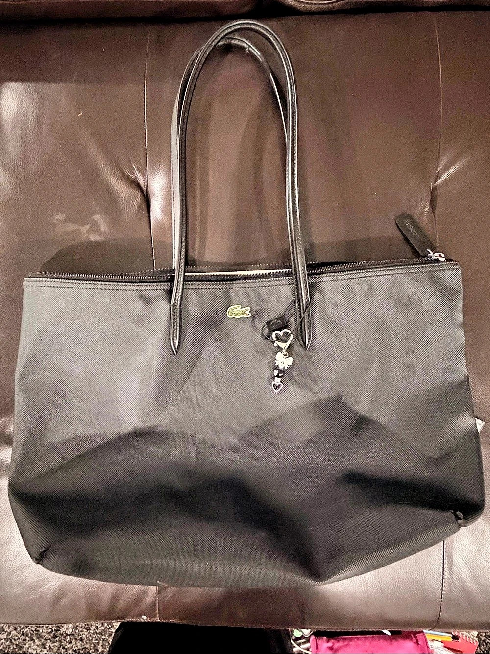Lacoste Anna Reversible Tote Bag Black